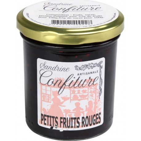 SANDRINE CONFITURE ARTISANALE Confiture fruits rouges 245g