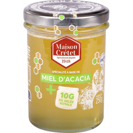 MIEL CRETET Miel d'acacia et gelée royale 250g