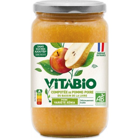 VITABIO Compotée de pomme poire 700g