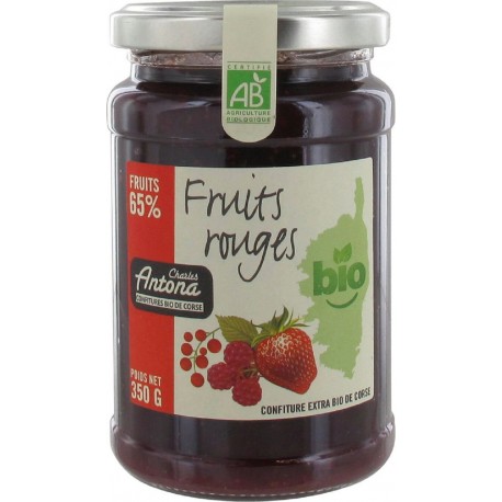 CHARLES ANTONA Confiture bio fruits rouges 350g