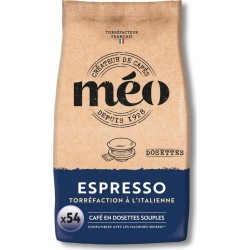 MEO Café dosettes Compatibles Senseo Espresso 54 dosettes