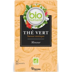 NUTRISANTE Thé vert saveur exotique minceur bio 20 sachets