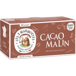 LES MARMOTTES Infusion Cacao LES 2 MARMOTTES 30 sachets 60g