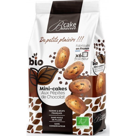 MIEL BESACIER Gâteau Mini cake Pépites de Chocolat Bio 210g