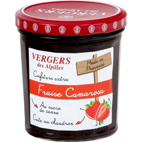 VERGERS DES ALPILLES Confiture fraise camarosa 370g