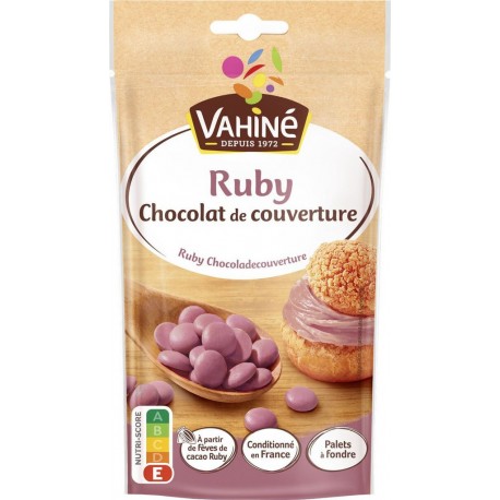 VAHINE Chocolat de couverture ruby 100g