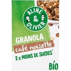 ALINE OLIVIER Céréales granola au café et noisette Bio ALINE & OLIVIER 310g