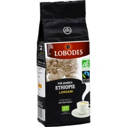 LOBODIS Café moulu bio Ethiopie Langani pur arabica 250g