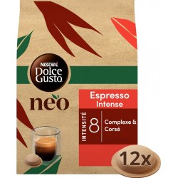 NEO NESCAFE DOLCE GUSTO NEO Café dosettes compatible Dolce Gusto NEO Espresso Intense NESCAFE DOLCE GUSTO NEO 12 capsules