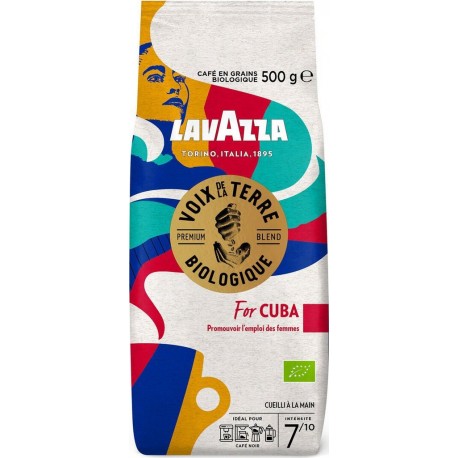 LAVAZZA Café en grains Voix de la Terre Bio Cuba 500g