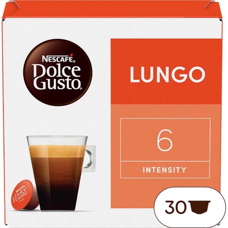 NESCAFE DOLCE GUSTO Café capsules compatible Dolce Gusto Lungo 30 capsules