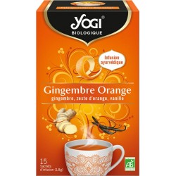 YOGI Infusion gingembre orange Bio 15 sachets