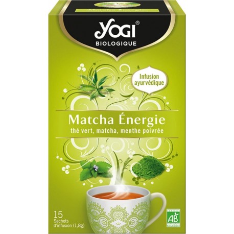 YOGI Thé vert matcha énergie Bio 15 sachets