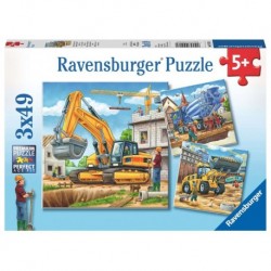 Ravensburger Puzzles 3x49 pièces - Grands véhicules de construction