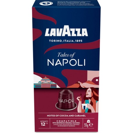 LAVAZZA Café Moulu en Capsule Tales Of Napoli Compatible Nespresso 10 capsules