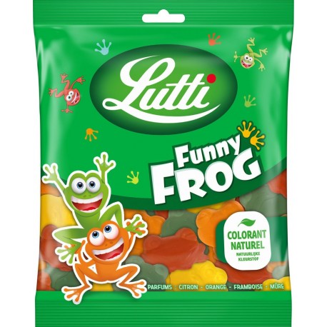 LUTTI Bonbons funny frog aux fruits 175g