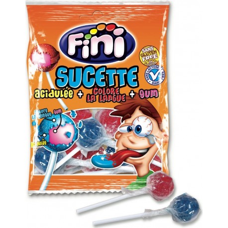 FINI Bonbon sucette 3 en 1 Halal 80g