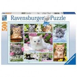 Ravensburger Puzzle 500 pièces - Chatons dans leurs corbeilles