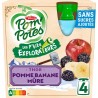 Compotes Les P'tits Explorateurs Thor pomme banane mûre sans sucres ajoutés POM'POTES 4x90g 360g