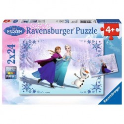 Ravensburger Puzzles 2x24 pièces - Sœurs pour toujours / Disney La Reine des Neiges