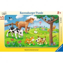 Ravensburger Puzzle cadre 15 pièces - Affectueux animaux