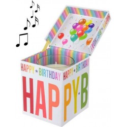 NC Bougie Parfumée anniversaire Musicale 12cm Multicolore