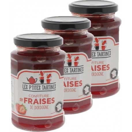 NC Confiture De Fraises De Dordogne les 3 unités de 0.32Kg