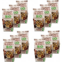 Granola 2 Chocolats Amandes Bio Agidra les 12 unités de 0.38Kg