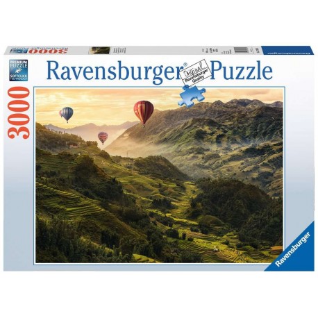 Ravensburger Puzzle 3000 pièces - Terrasses de riz en Asie