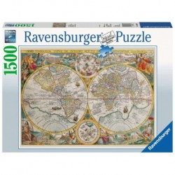 Ravensburger Puzzle 1500 pièces - Mappemonde 1594