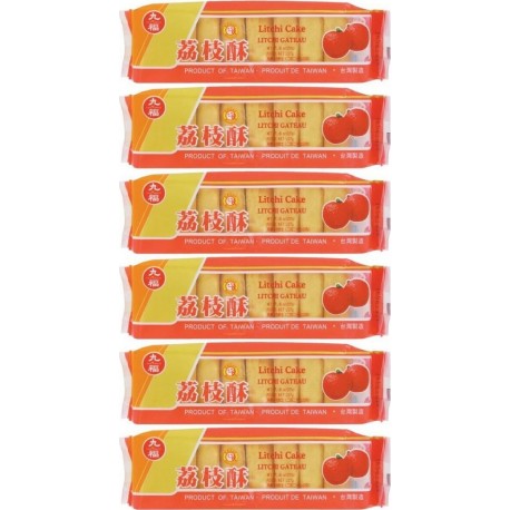 NC Gâteaux Taïwanais Fourrés Au Litchi 227g (8 Pièces)/sachet 6 Paquets les 6 sacs de 0g