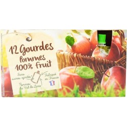 NC 12 (x90g) Gourdes De Purée De Pommes Agidra 1.08Kg