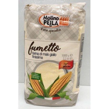 NC Farine De Maïs Très Fine Sans Gluten Italie Molino Peila Paquet 1Kg l'unité de 1.0Kg