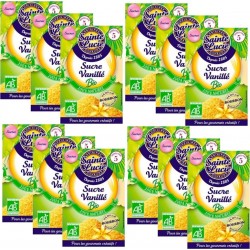 Sainte Lucie Lot 12x Sucre Vanillé Bio 5 Sachets De 7,5g les 12 unités de 0.37Kg