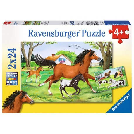 Ravensburger Puzzles 2x24 pièces - Monde de chevaux