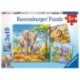 Ravensburger Puzzles 3x49 pièces - Les grands sauvages