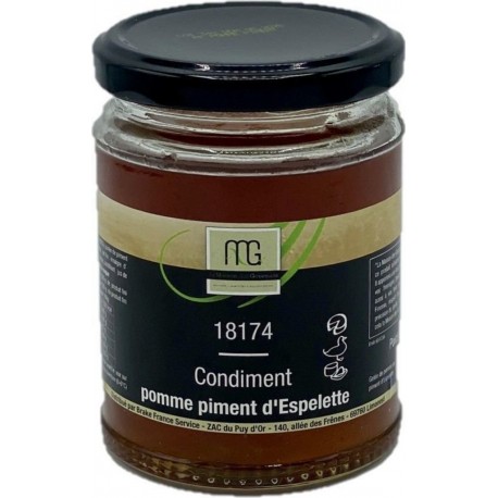 NC Condiment Pomme Piment D'espelette Maison Des Gourmets l'unité de 0.31Kg