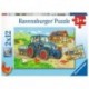 Ravensburger Puzzles 2x12 pièces - Chantier et ferme