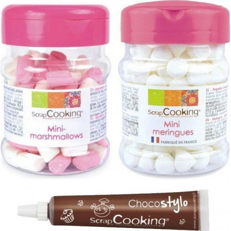 NC Mini Meringues, Mini Marshmallows Et Stylo Chocolat