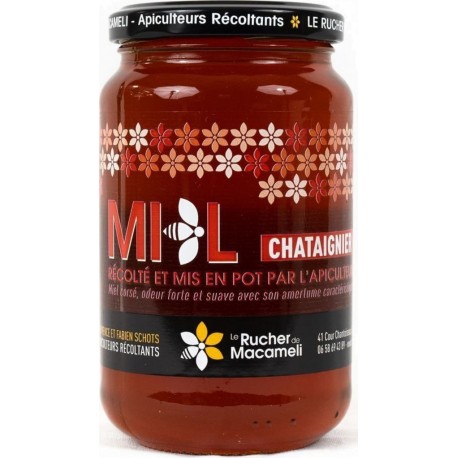 NC Miel De Châtaignier Isère Rhône Alpes Le Rucher De Macameli Pot 500g l'unité de 0.5Kg