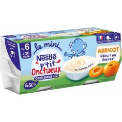 NESTLE P’TIT ONCTUEUX CROISSANCE ABRICOT 6x50g 300g