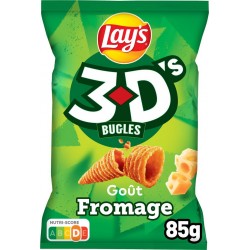 Lay's 3D’s Buggles Fromage 85g (lot de 2)