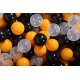 NC Ensemble De Boules En Plastique, 200 Pcs, Jaune/noir/transparent