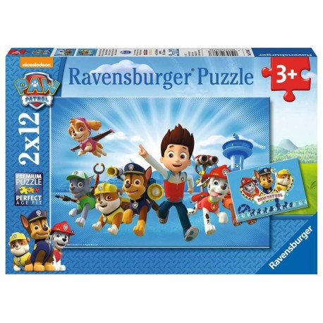 Ravensburger Puzzles 2x12 pièces - Ryder et la Pat‘Patrouille