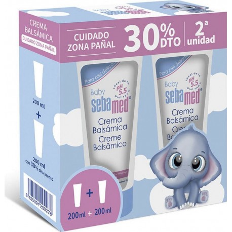 NC Crème De Soin Quotidien De La Zone De La Couche Sebamed Baby 200 Ml X 2