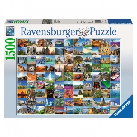 Ravensburger Puzzle 1500 pièces - Les 99 plus beaux endroits du monde