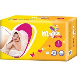 NC Couches Bébé T3 (6-10Kg) Carton De 324pcs Magics