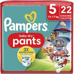 PAMPERS Couches Culottes Baby Dry Pants 12 17Kg Taille 5 pack de 22 couches