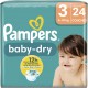 PAMPERS Couches Bébé Baby Dry 6 - 10Kg Taille 3 pack de 24 couches