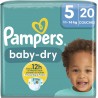 PAMPERS Couches Bébé Baby-Dry 11 16Kg Taille 5 pack de 20 couches